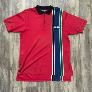 Vintage Polo Ralph Lauren Polo Sport Striped Rugby Shirt Size Large RARE!
